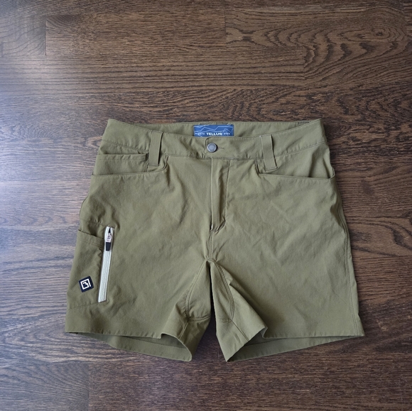 Tellus Outdoor Olive Green Women's Trail Ridge Trek Shorts Sz.6 - Picture 1 of 7